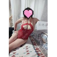 桃桃红色情趣连体