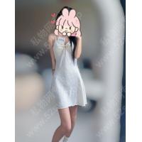 晚晚白色丝绸感睡裙两件套
